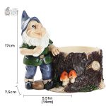 Gnome de jardin amusant pour embellir votre extérieur