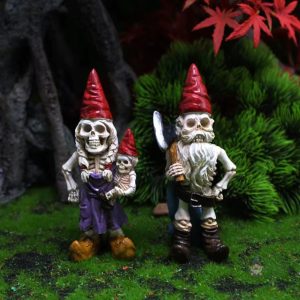 Nain de jardin squelette décoratif pour un jardin original