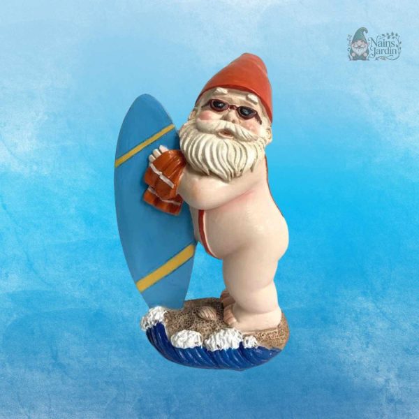 nain-de-jardin-surfeur-1 Nain de jardin surfeur avec planche de surf colorée