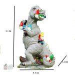 Nain de jardin style T-Rex, décoration extérieure originale