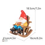 Figurine de jardin nain souriant en résine