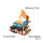 Gnome traditionnel, accessoire de jardin amusant