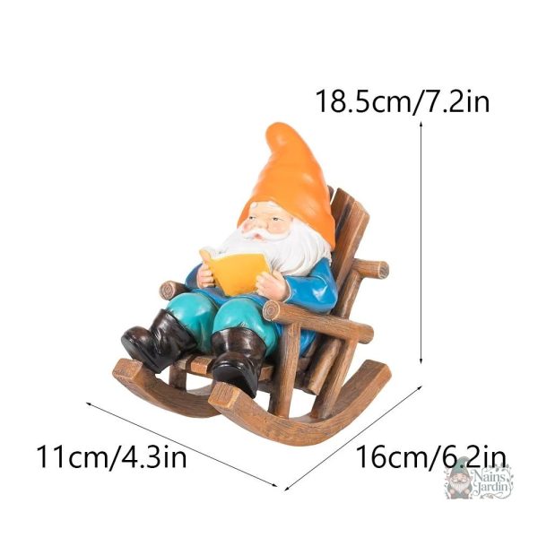Gnome traditionnel, accessoire de jardin amusant