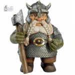 Nain de jardin viking, accessoire de jardin original