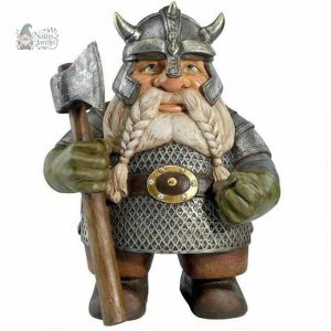 Nain de jardin viking, accessoire de jardin original