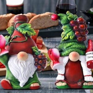 Nain de jardin moderne en forme de vin