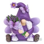 Nain de jardin violet élégant pour l'extérieur